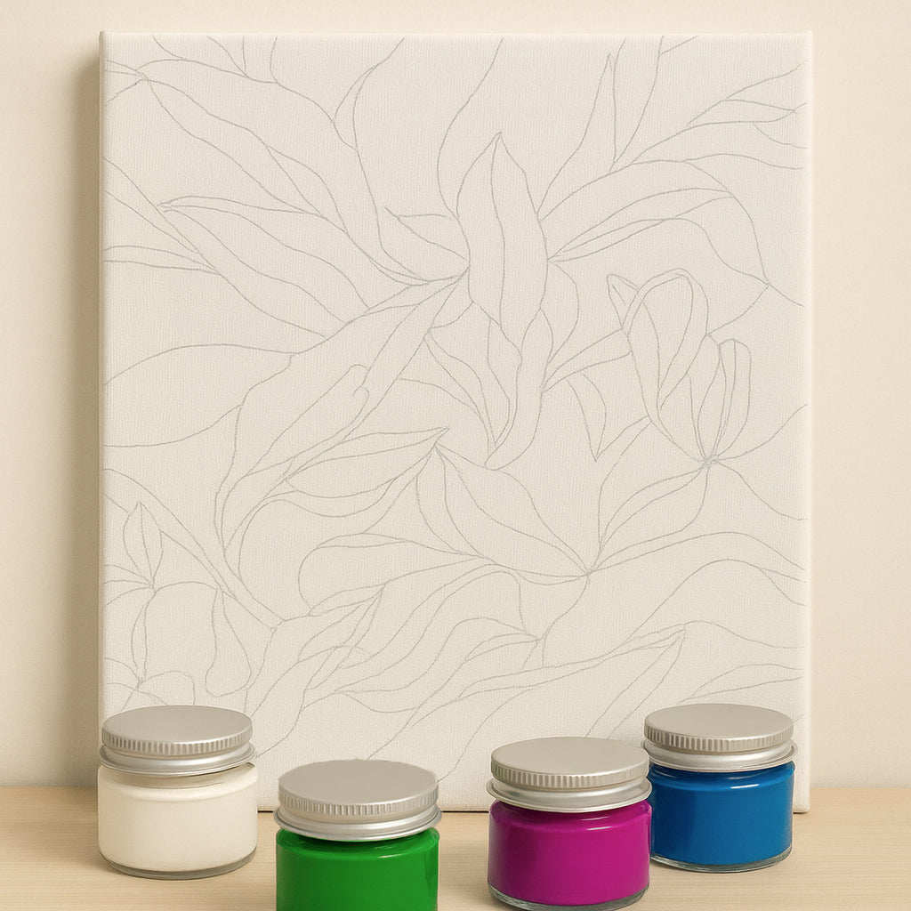 Maximalist Print Canvas Wall Art Painting Kit